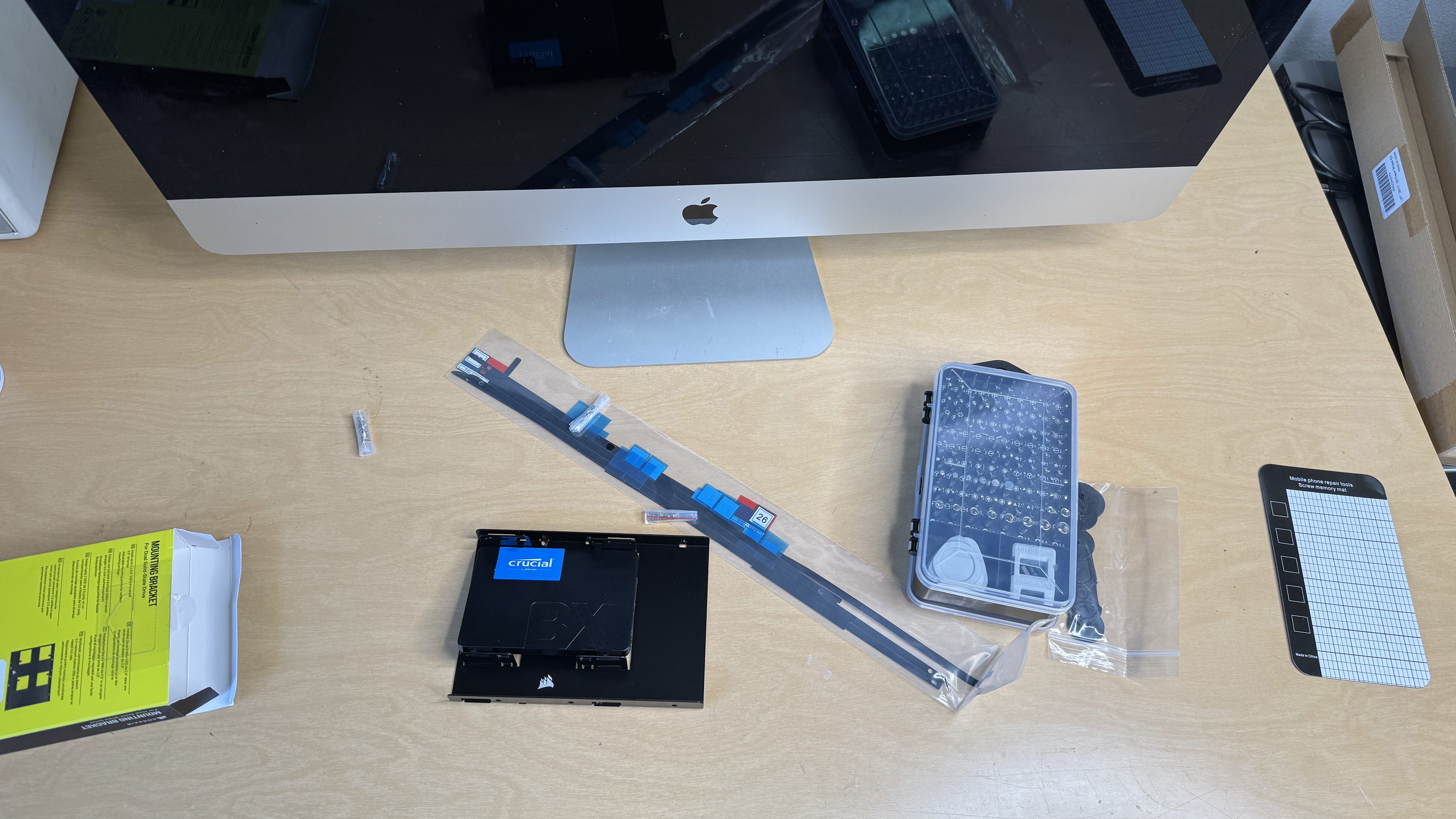 Tools readied to undergo iMac operation